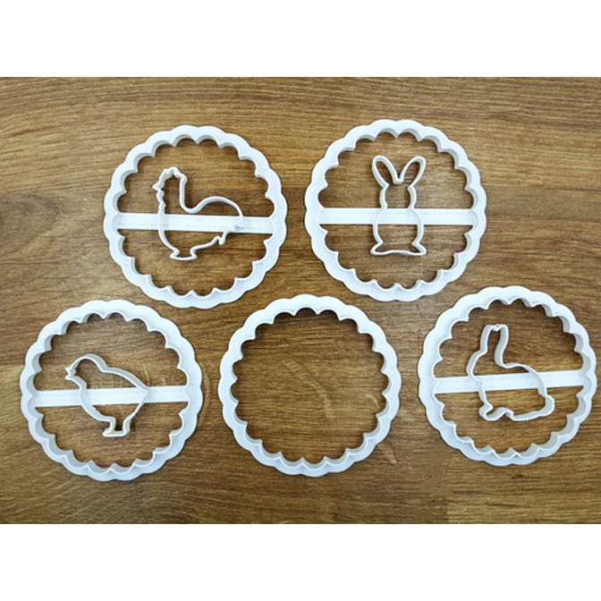 Cortadores De Galletas De Pascua (pack 5 Un) 2