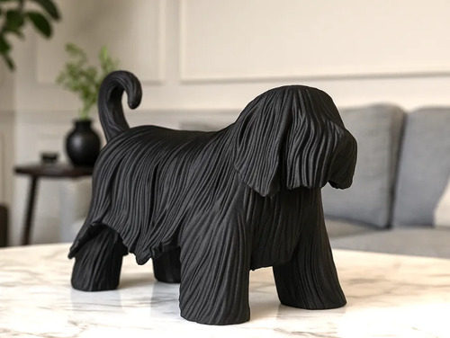 Escultura- Perro Komondor Minimalista - Foto 2