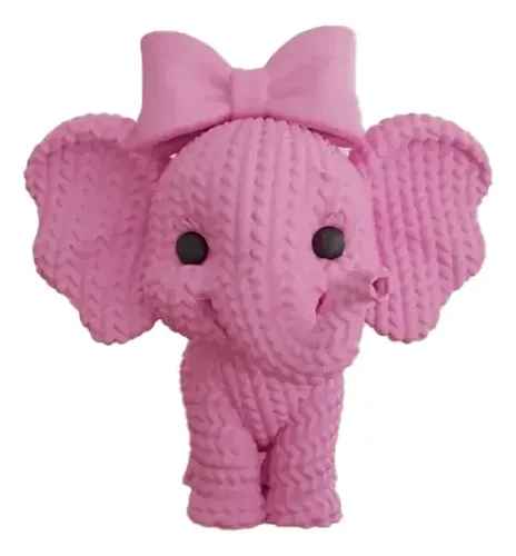 Figura Elefante Adorable De Punto