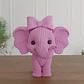 Figura Elefante Adorable De Punto - Miniatura 2