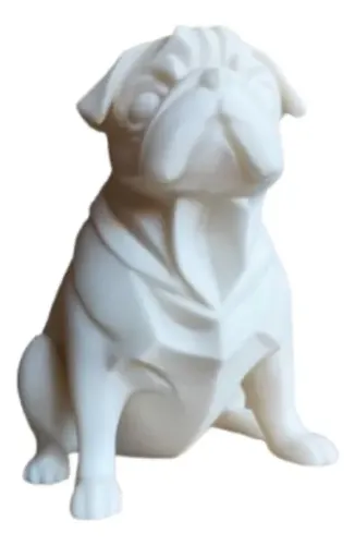 Escultura- Pug Geométrico Rechonchito
