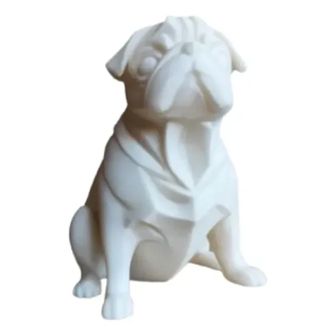 Escultura- Pug Geométrico Rechonchito 1