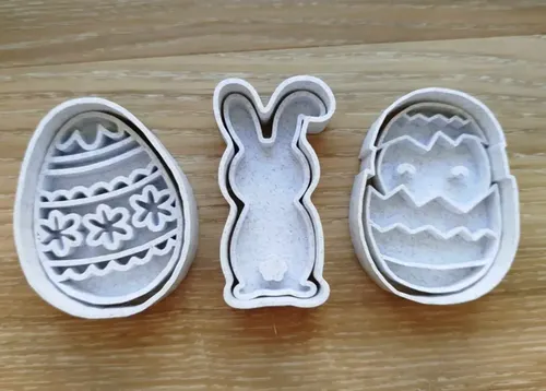 Cortadores De Galletas - Conejo Y Huevos (pack 3 Un) - Foto 4