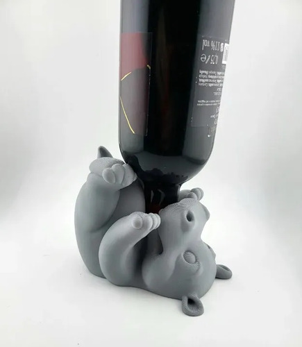 Porta Vino - Diseño Hipopótamo