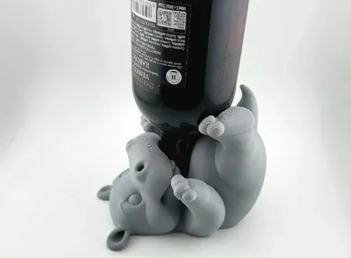 Porta Vino - Diseño Hipopótamo - Foto 2