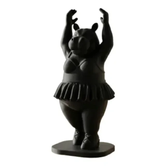 Escultura- Hipopótamo Bailarín