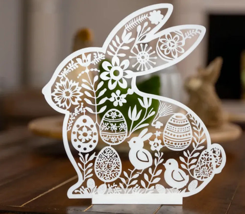 Decoración Silueta Conejito De Pascua - Foto 3
