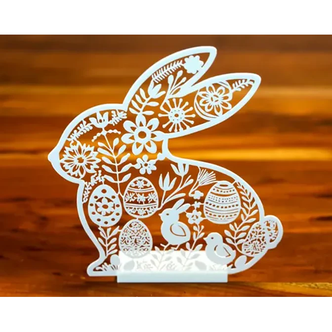 Decoración Silueta Conejito De Pascua 4