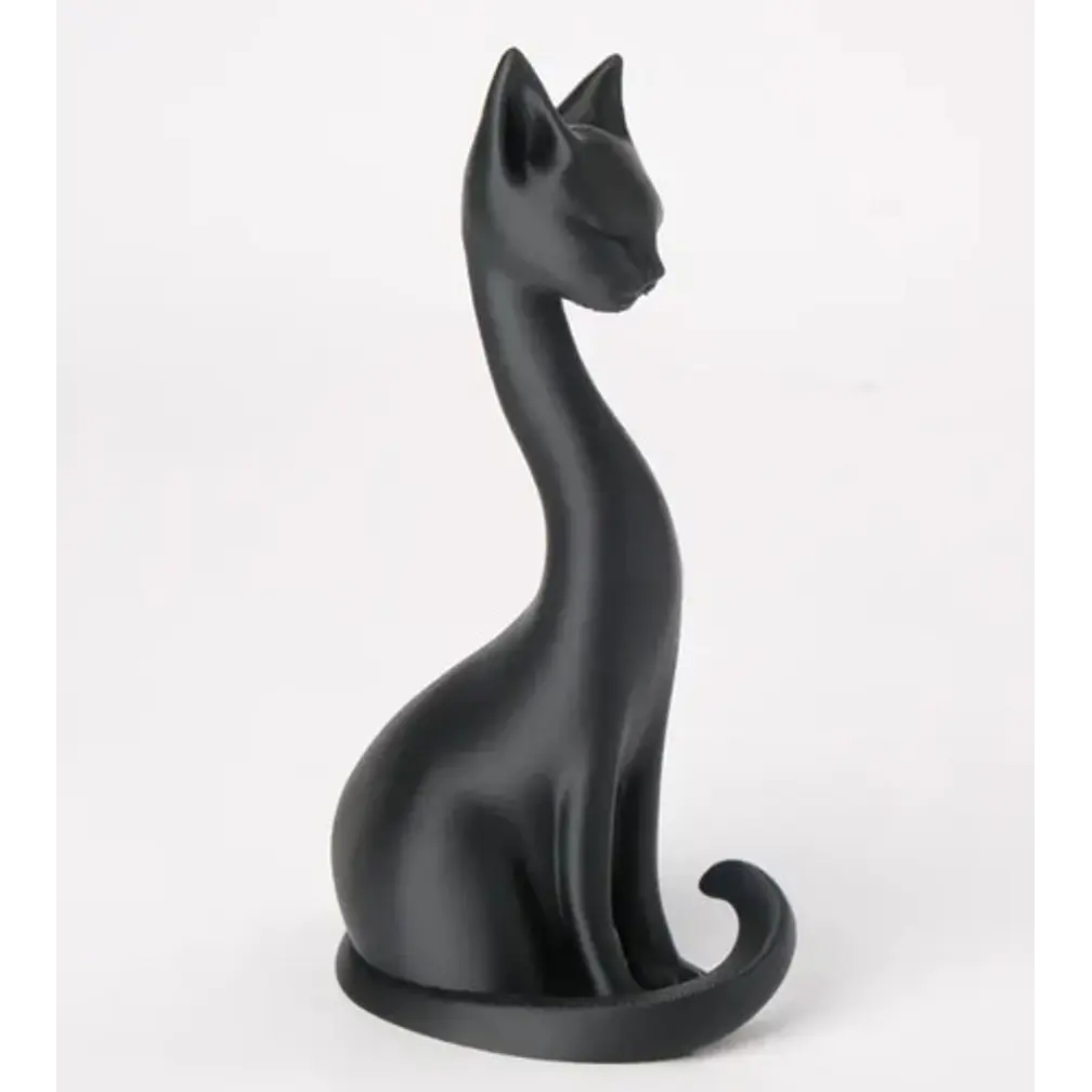Escultura Gato Elegante Cuello Largo 3