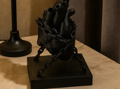Escultura- Corazón Encadenado - Foto 2