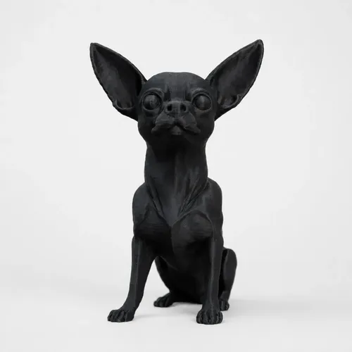 Escultura De Chihuahua Minimalista