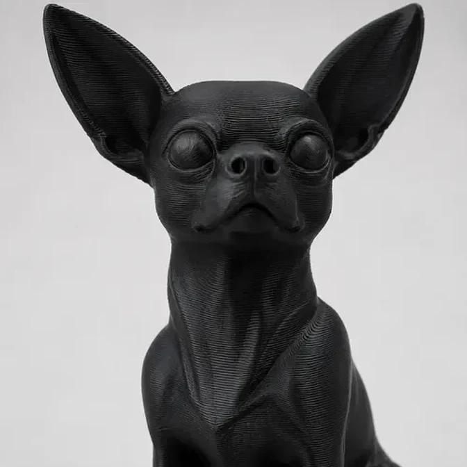 Escultura De Chihuahua Minimalista 2