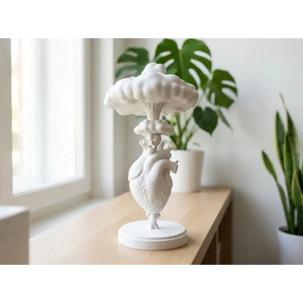 Escultura- Corazón Explosión De Amor 2
