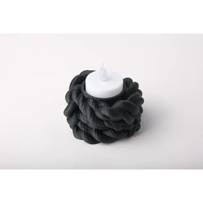 Portavelas Led- Nudo De Cuerda 3