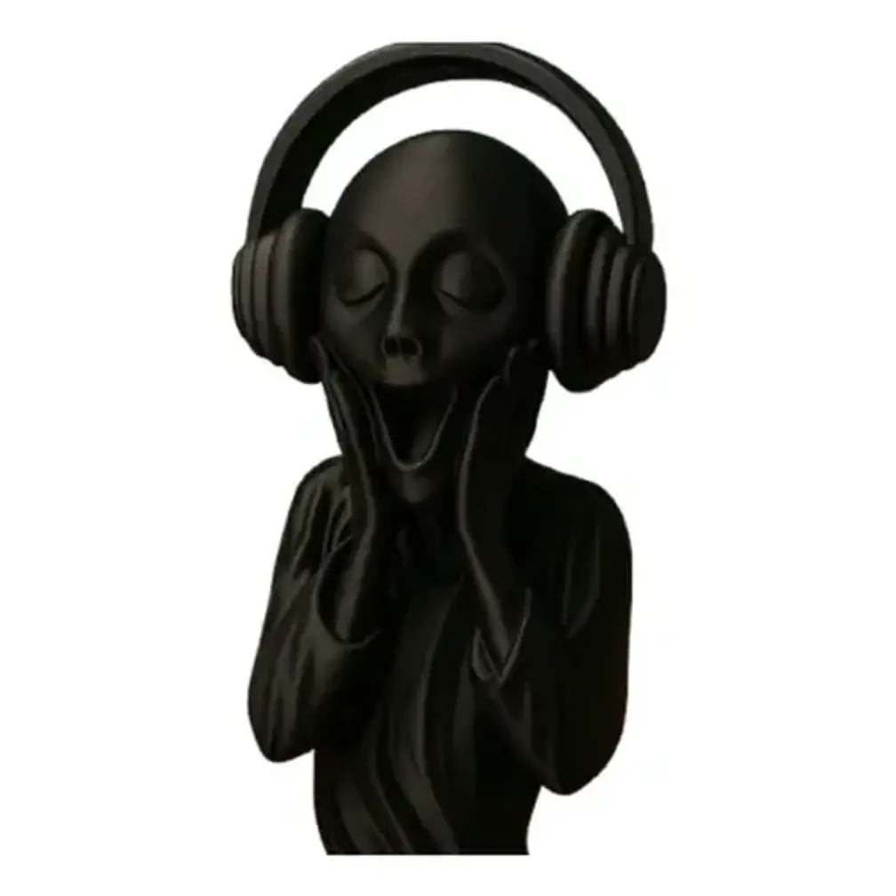 Escultura- El Grito Con Auriculares 1