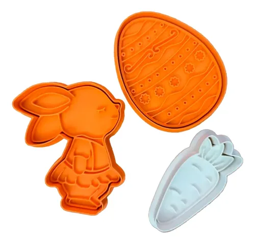 Cortadores De Galletas De Pascua (pack 3 Un)