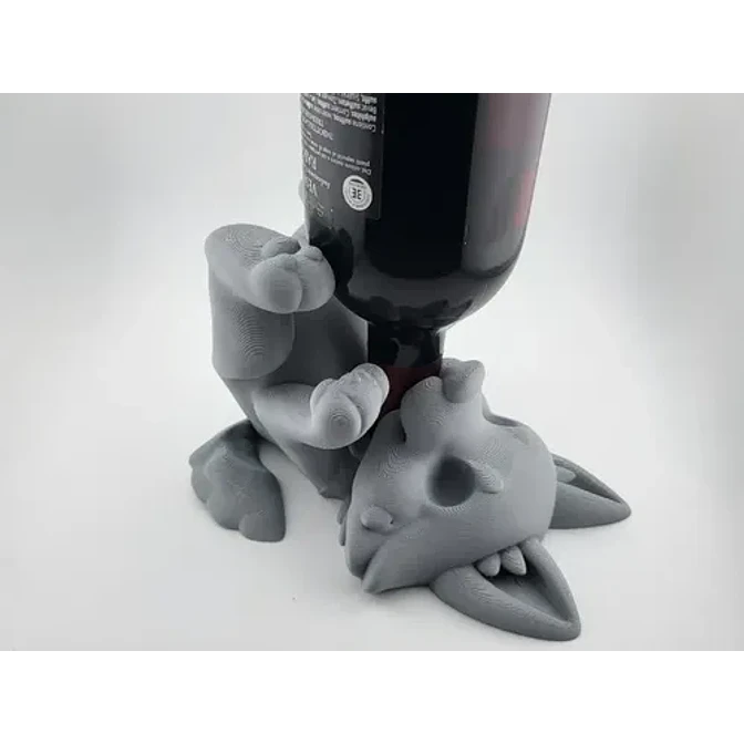 Porta Vino - Diseño Lobo 3