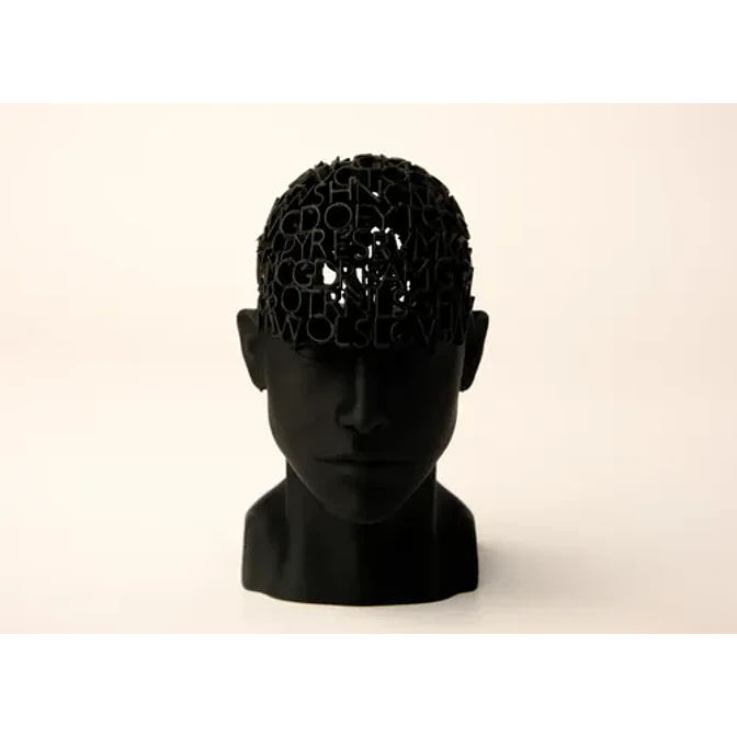 Escultura- Cabeza Pensativa 3