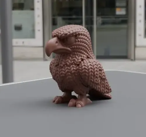 Figura Águila Estilo Tejida - Foto 2