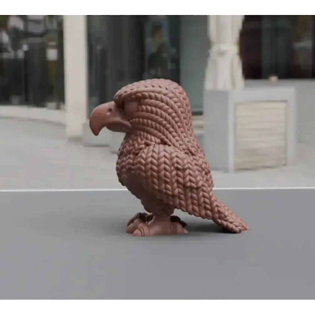 Figura Águila Estilo Tejida 3