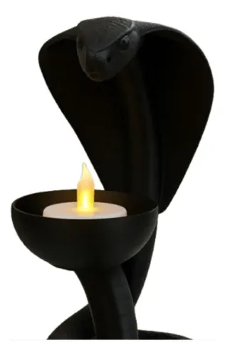 Portavelas Led- Cobra Negra