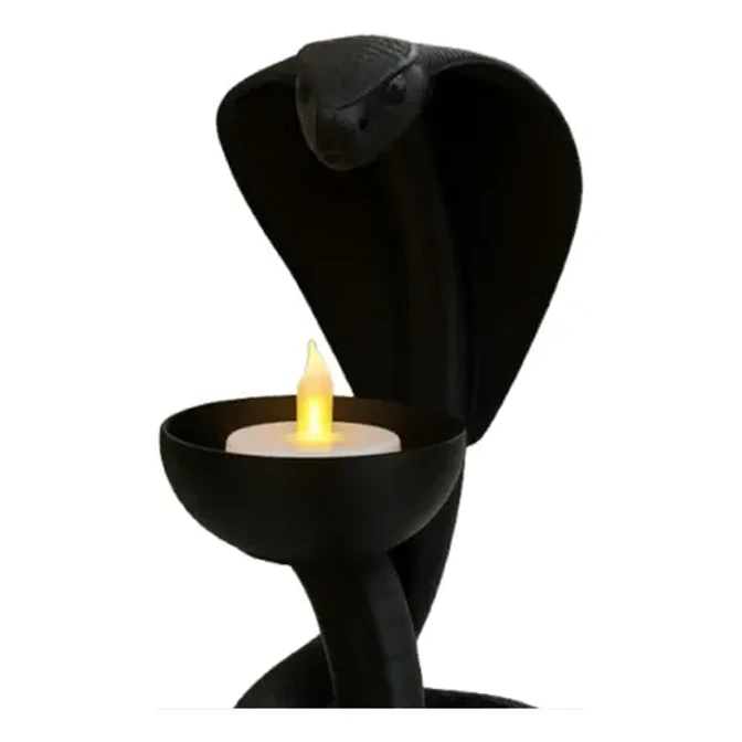 Portavelas Led- Cobra Negra 1