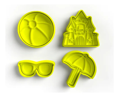 Cortadores De Galleta - Verano (pack 4 Un)