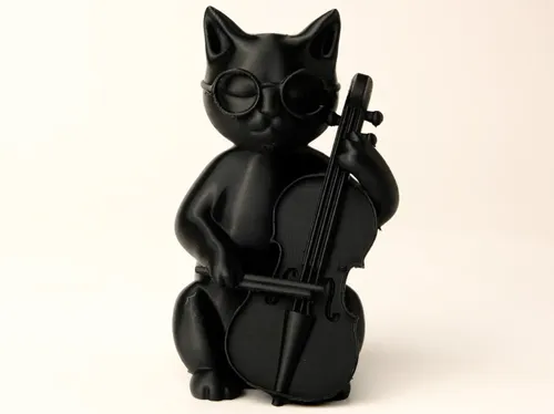 Escultura Gato Músico - Foto 2