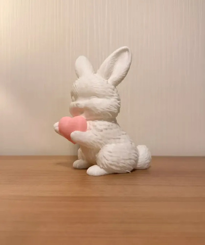 Escultura De Conejo De Pascua Con Corazón - Foto 4