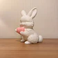 Escultura De Conejo De Pascua Con Corazón - Miniatura 4
