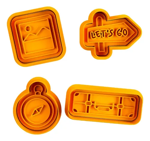Cortadores De Galletas - Viaje (pack 4 Un)