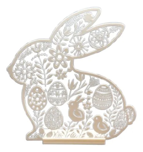 Decoración Silueta De Conejo De Pascua