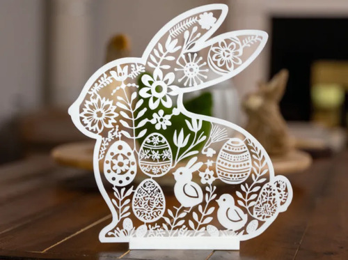 Decoración Silueta De Conejo De Pascua - Foto 5