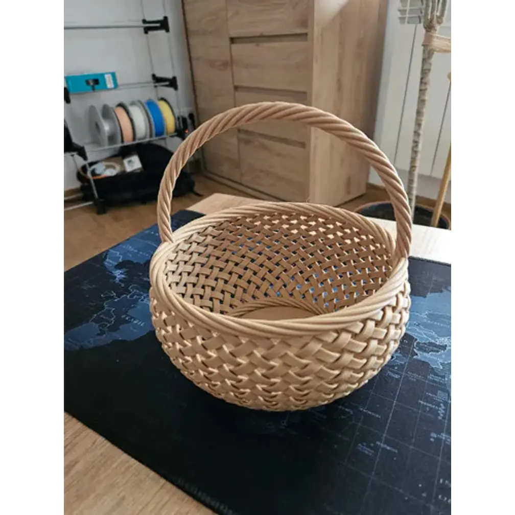 Canasto Tejido De Pascua 2