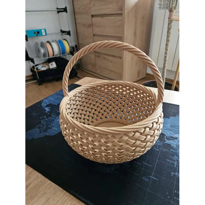 Canasto Tejido De Pascua 2