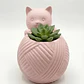 Macetero Redondo - Figura Gato - Miniatura 3