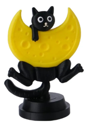 Escultura- Gato Luna De Queso