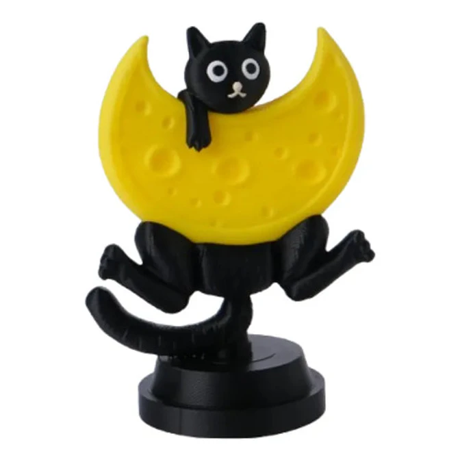 Escultura- Gato Luna De Queso 1