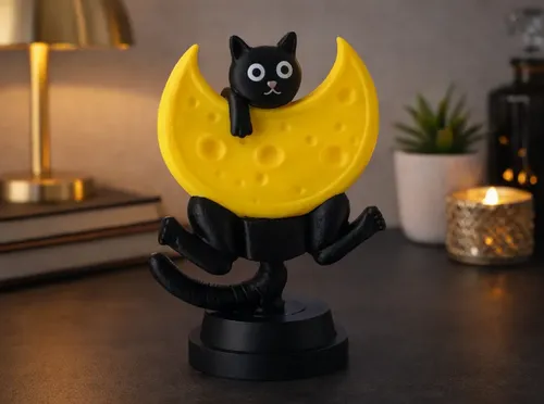 Escultura- Gato Luna De Queso - Foto 2