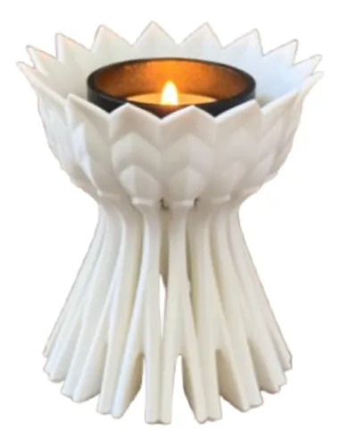 Portavelas Led- Flor De Loto