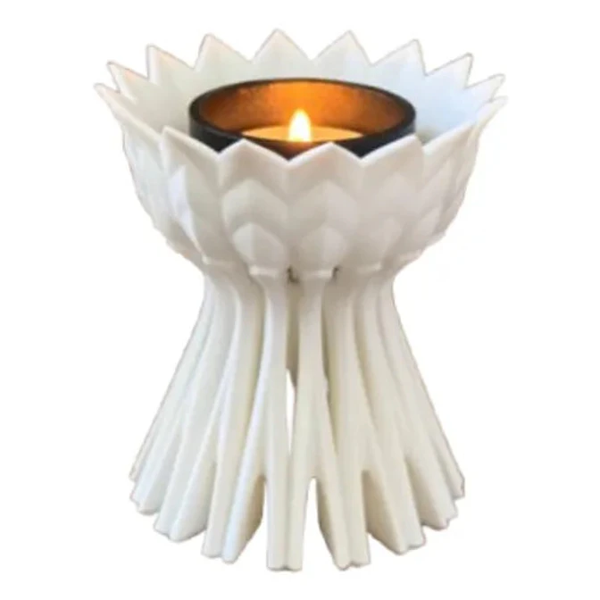Portavelas Led- Flor De Loto 1