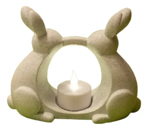 Portavelas Led- Conejo De Pascua