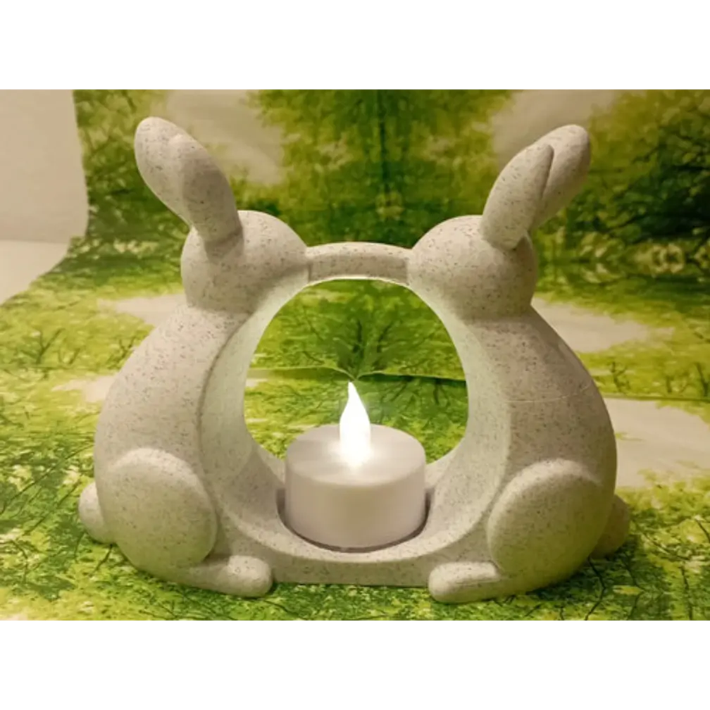 Portavelas Led- Conejo De Pascua 2