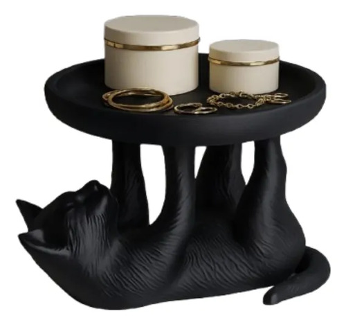 Bandeja Decorativa Con Forma De Gato