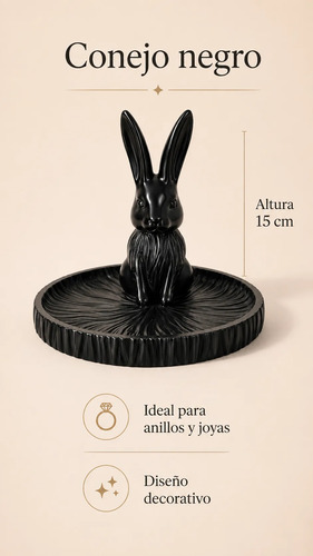 Bandeja Decorativa- Conejo Noir - Foto 3