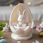 Figura Decorativa De Conejo De Pascua En Huevo - Miniatura 2