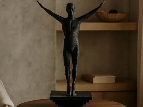 Escultura Negra- Atleta Abstracto - Foto 2