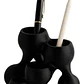 Portalápices Minimalista Negro De Escritorio - Miniatura 1