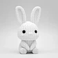 Estatua Decorativa De Conejo De Pascua De Punto - Miniatura 2