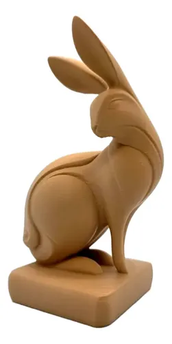 Figura De Conejo Mirando Hacia Atrás